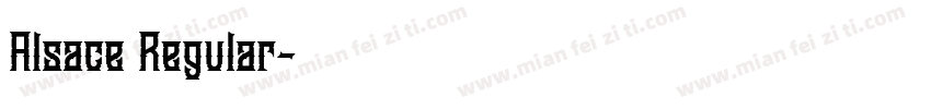Alsace Regular字体转换
